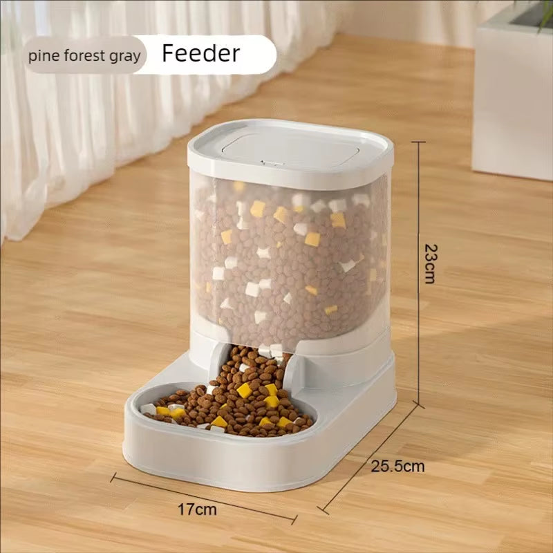 Gravity Pet Feeder and Water Dispenser Set Automatic Dog Feeder and Dog Water Dispenser for Dogs Cats Pets Animals Large Capaci