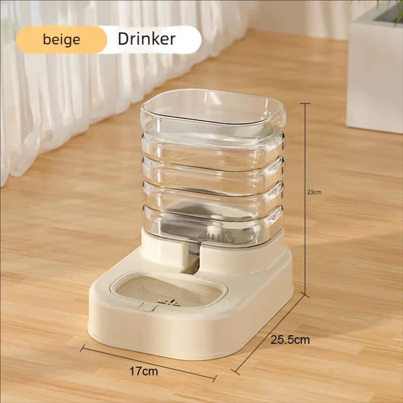 Gravity Pet Feeder and Water Dispenser Set Automatic Dog Feeder and Dog Water Dispenser for Dogs Cats Pets Animals Large Capaci